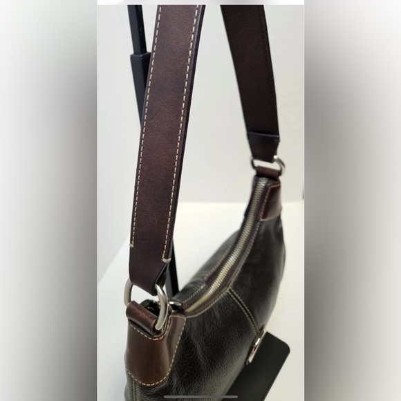 Dooney & Bourke Black and Brown Hobo Bag - Picture 10 of 16